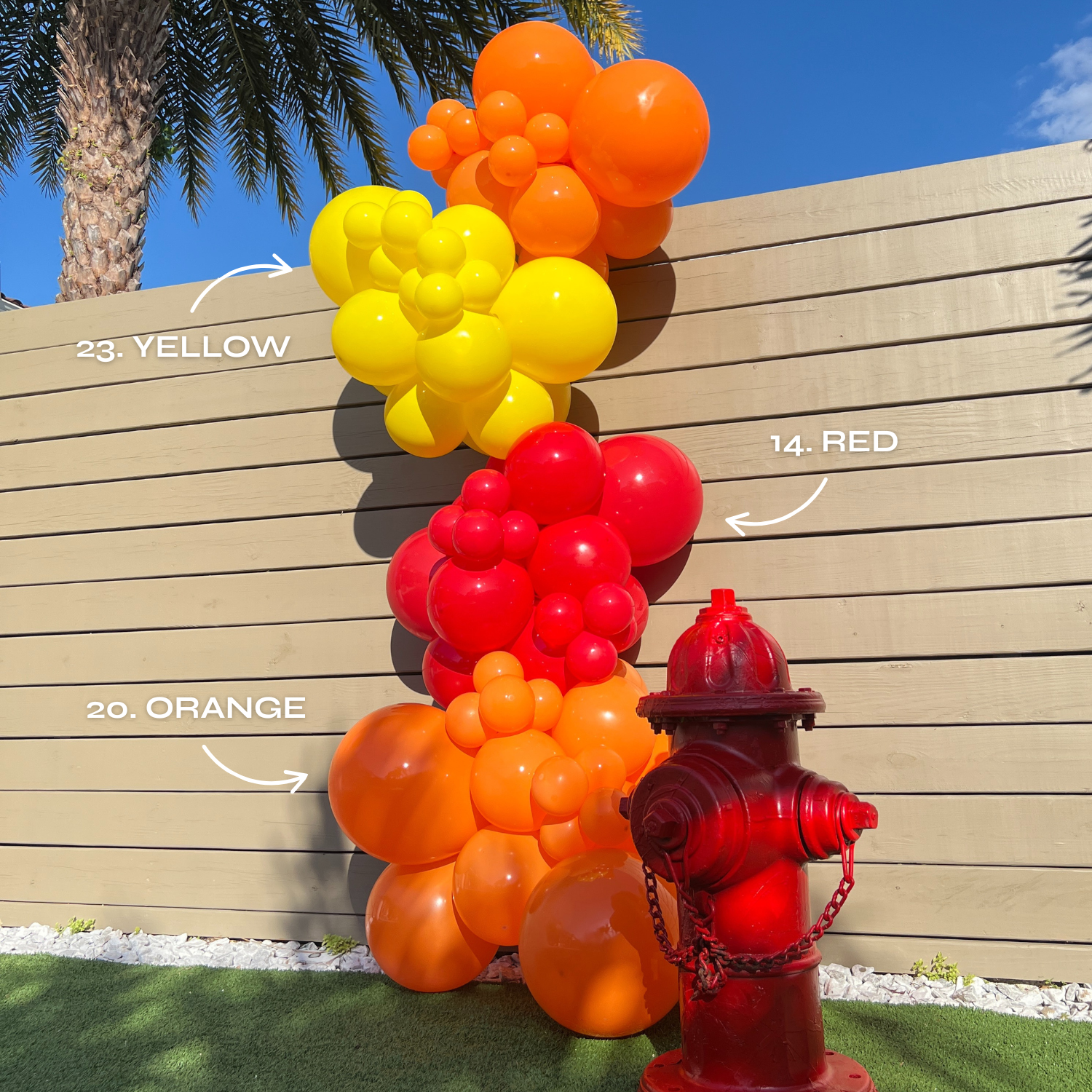 FIREFIGHTER Theme Balloon Garland Kit