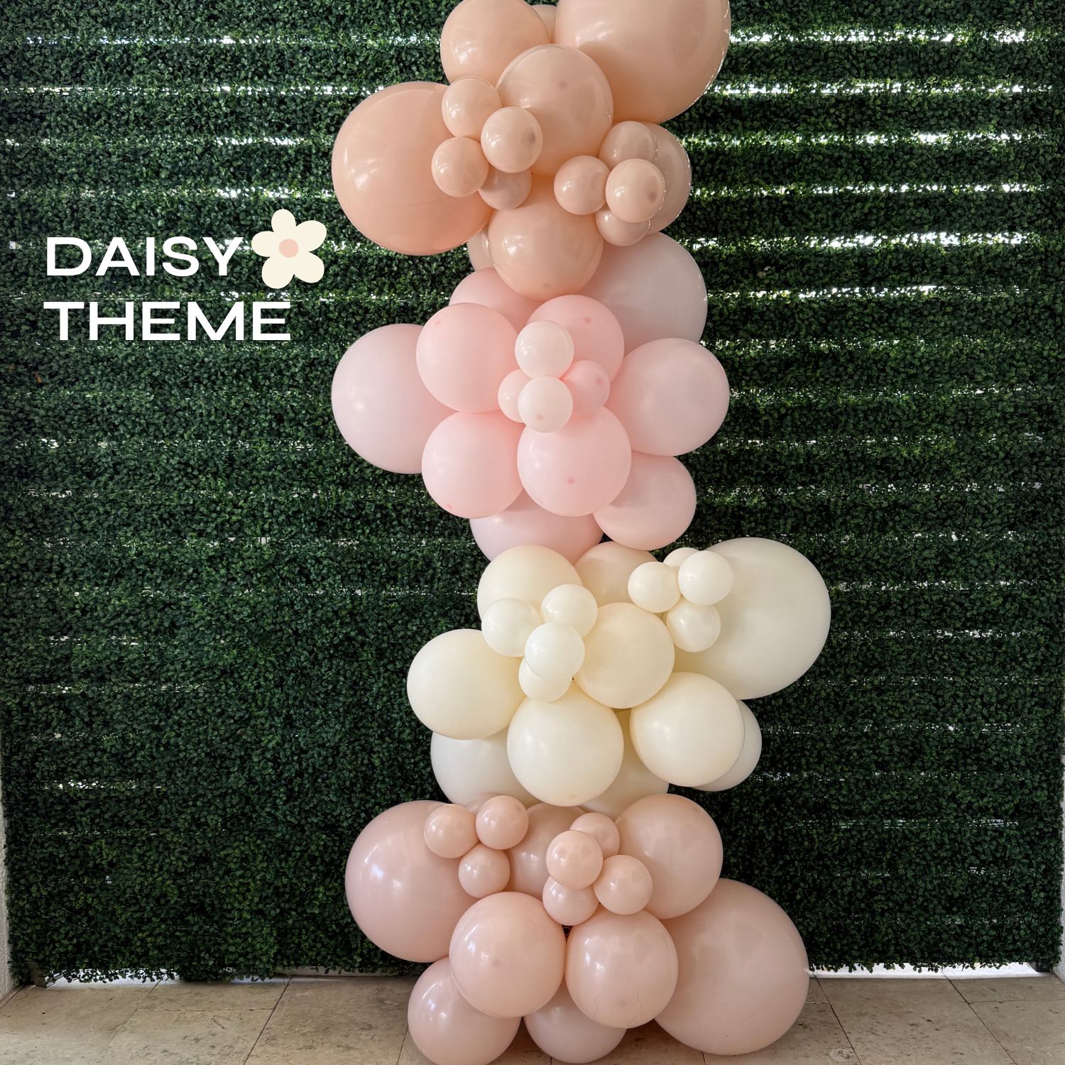 daisy balloon garland