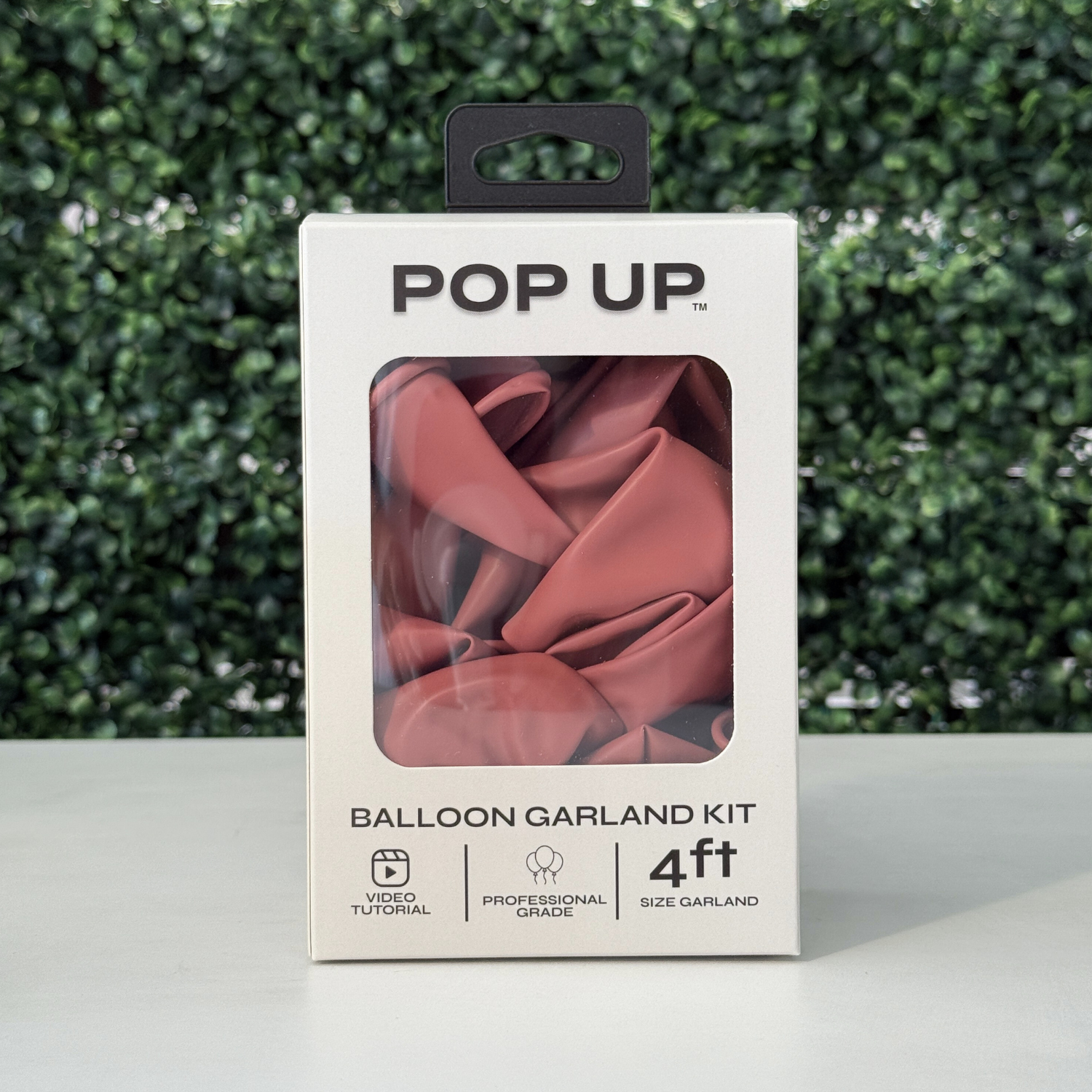 Pop Up Balloon Garland Kit, Mix & Match Rose Pink 4ft Professional Grade Latex Balloon Arch