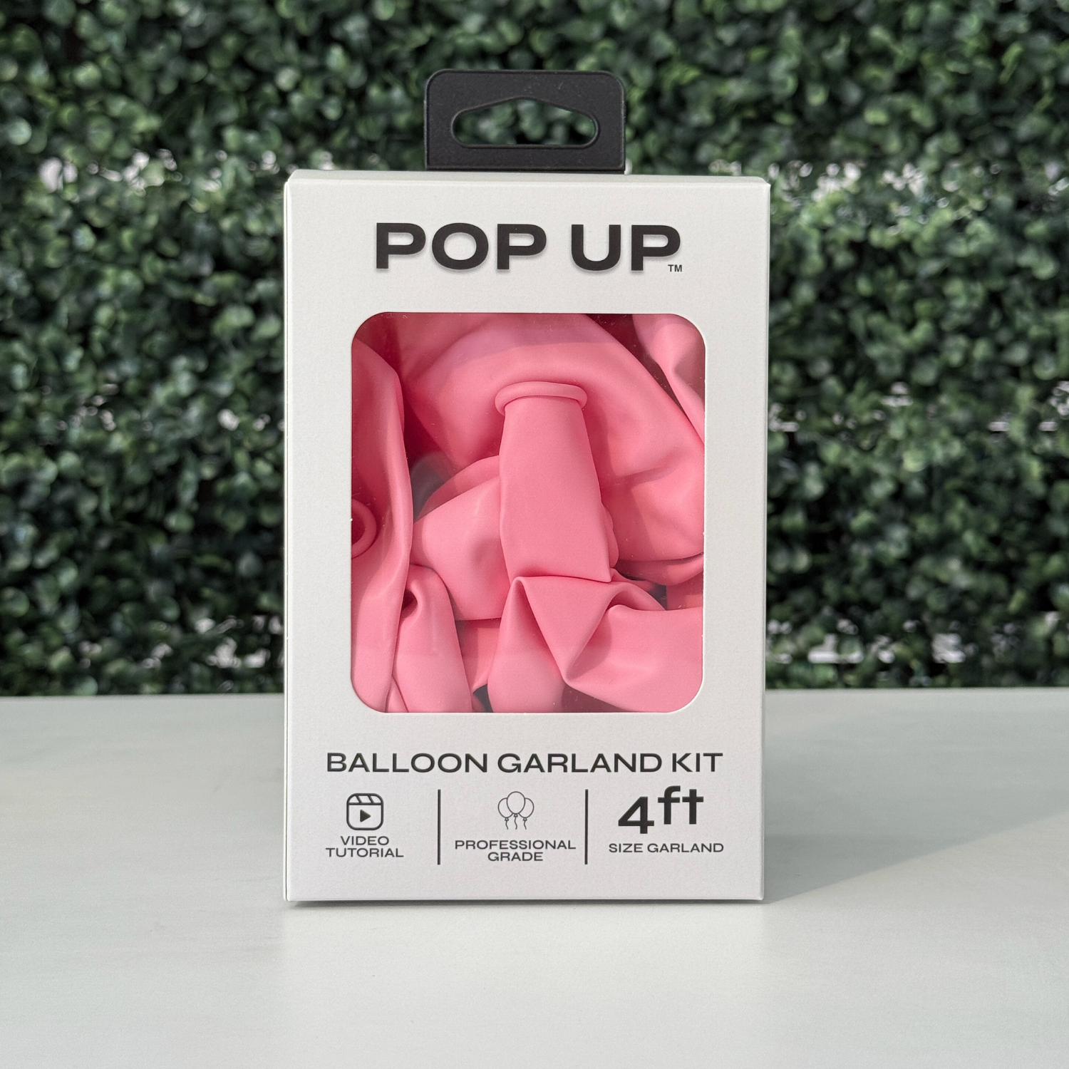 Pop Up Balloon Garland Kit, Mix & Match Baby Pink 4ft Professional Grade Latex Balloon Arch