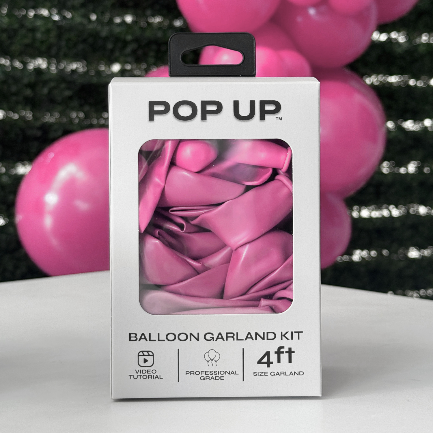 Pop Up Balloon Garland Kit, Mix & Match Blush 4ft Professional Grade Latex Balloon Arch