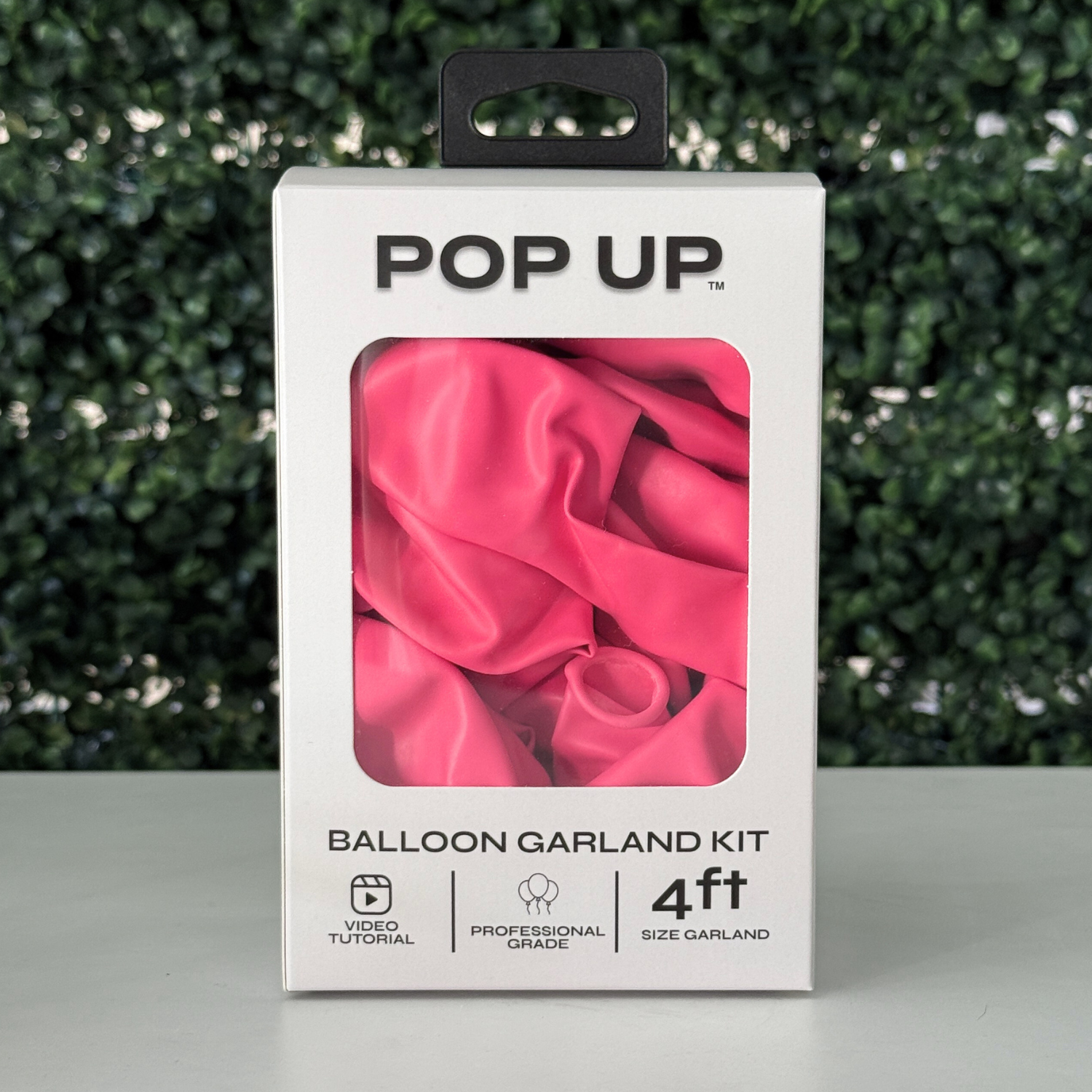 Pop Up Balloon Garland Kit, Mix & Match Candy Pink 4ft Professional Grade Latex Balloon Arch