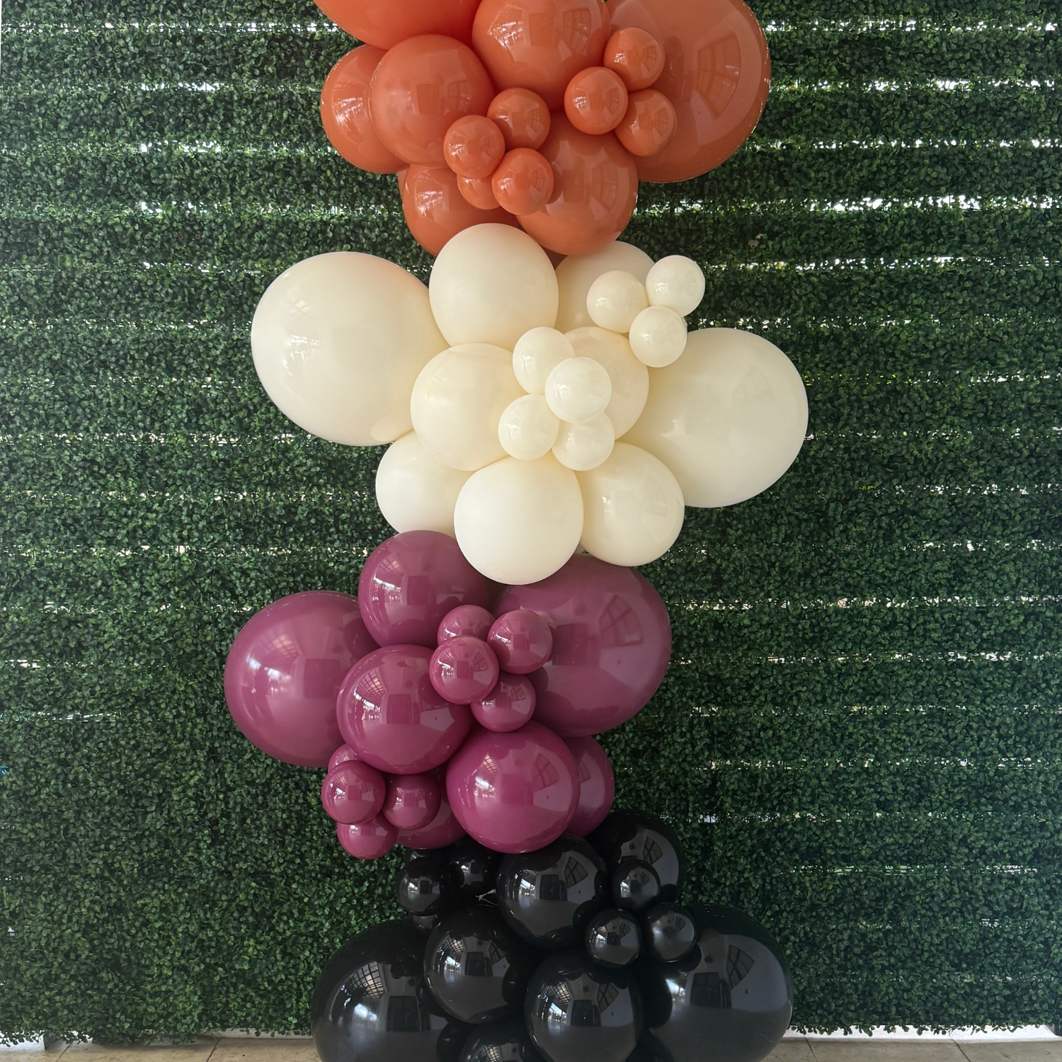 Halloween Balloon Garland Kit - Muted Orange & Mauve Purple