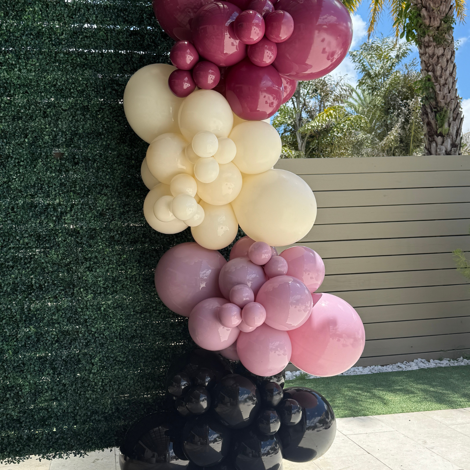 Halloween Balloon Garland Kit - Mauve Purple & Purple Rose