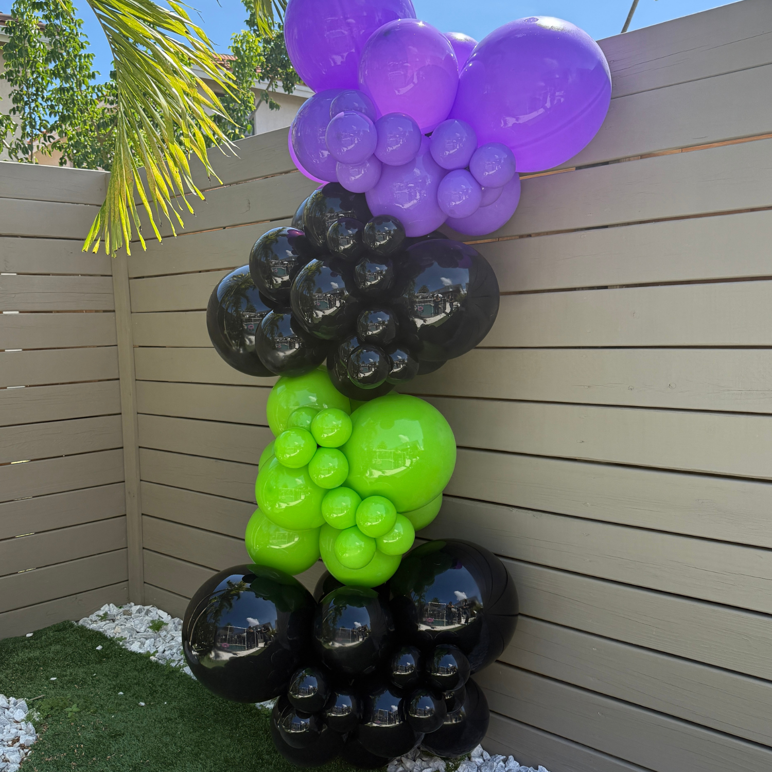 Halloween Balloon Garland Kit - Lime Green & Purple