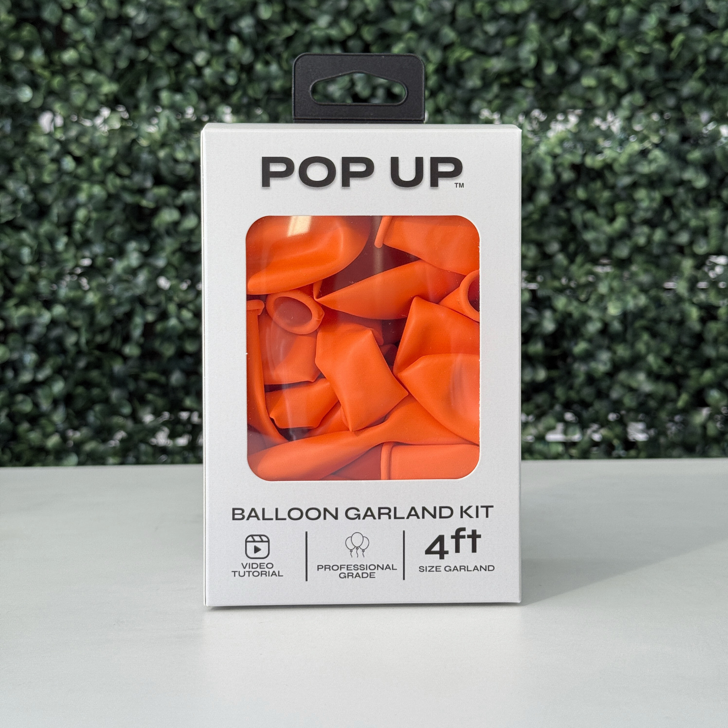 Pop Up Balloon Garland Kit, Mix & Match Orange 4ft Professional Grade Latex Balloon Arch