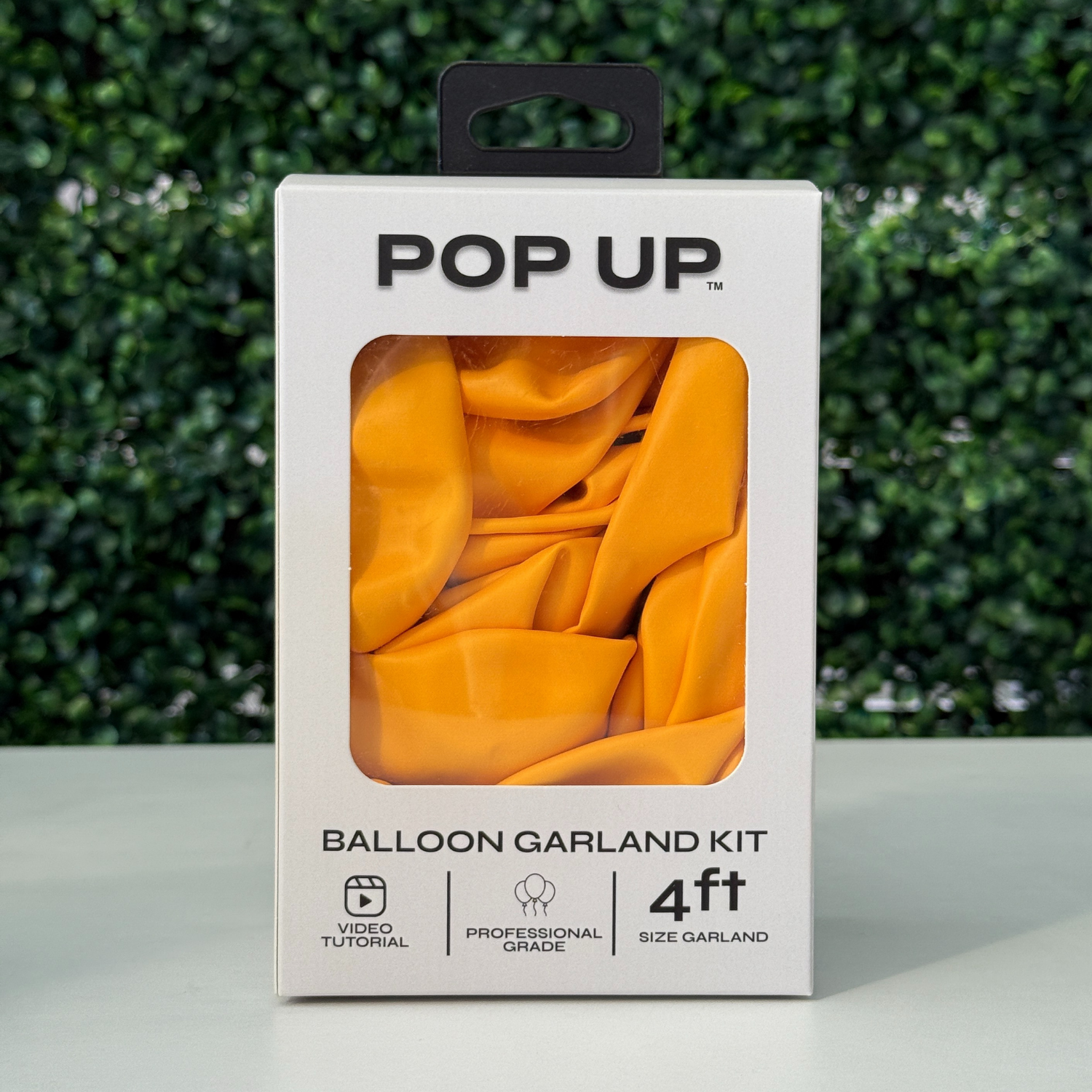 Pop Up Balloon Garland Kit, Mix & Match Golden Yellow 4ft Professional Grade Latex Balloon Arch