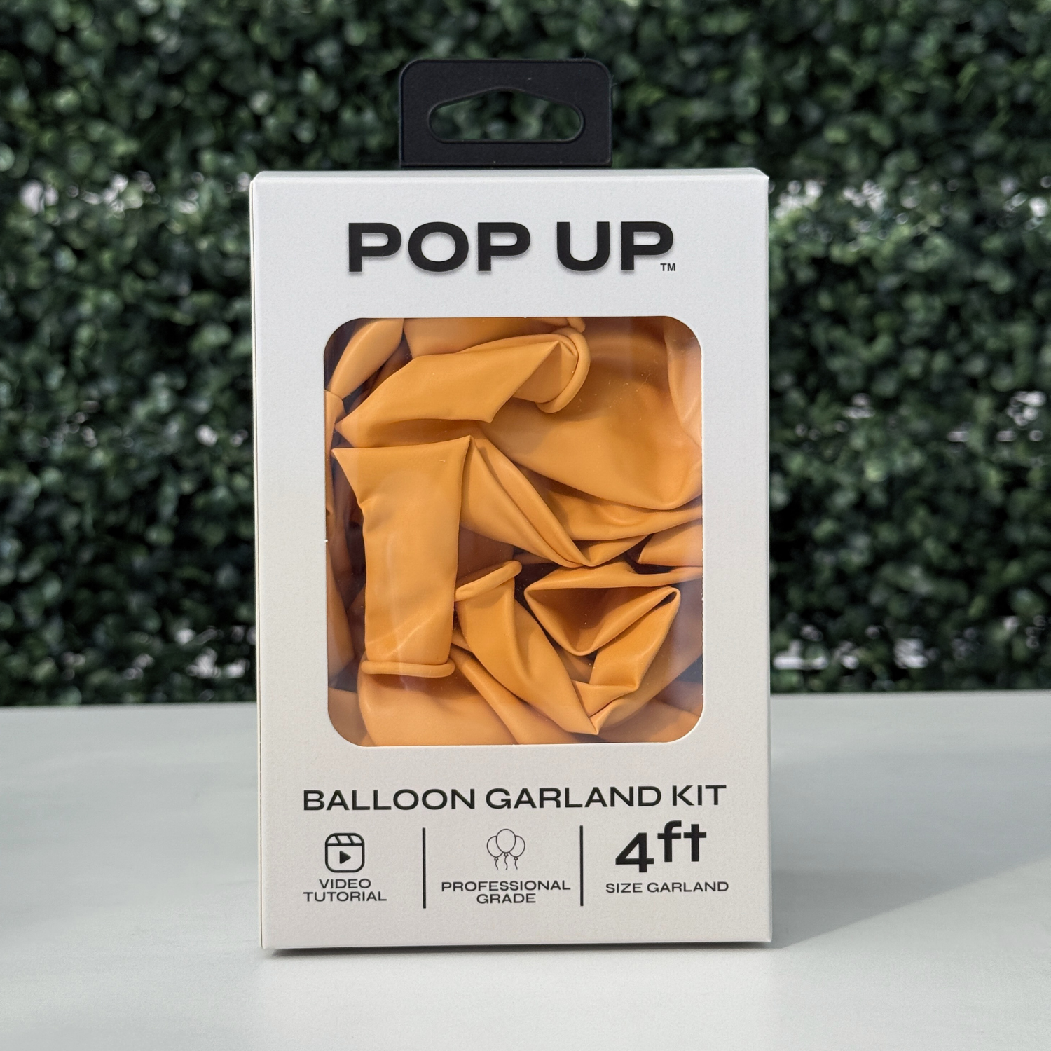 Pop Up Balloon Garland Kit, Mix & Match Pastel Golden Yellow 4ft Professional Grade Latex Balloon Arch