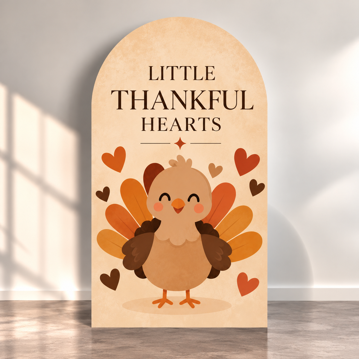 Little Thankful Hearts Backdrop
