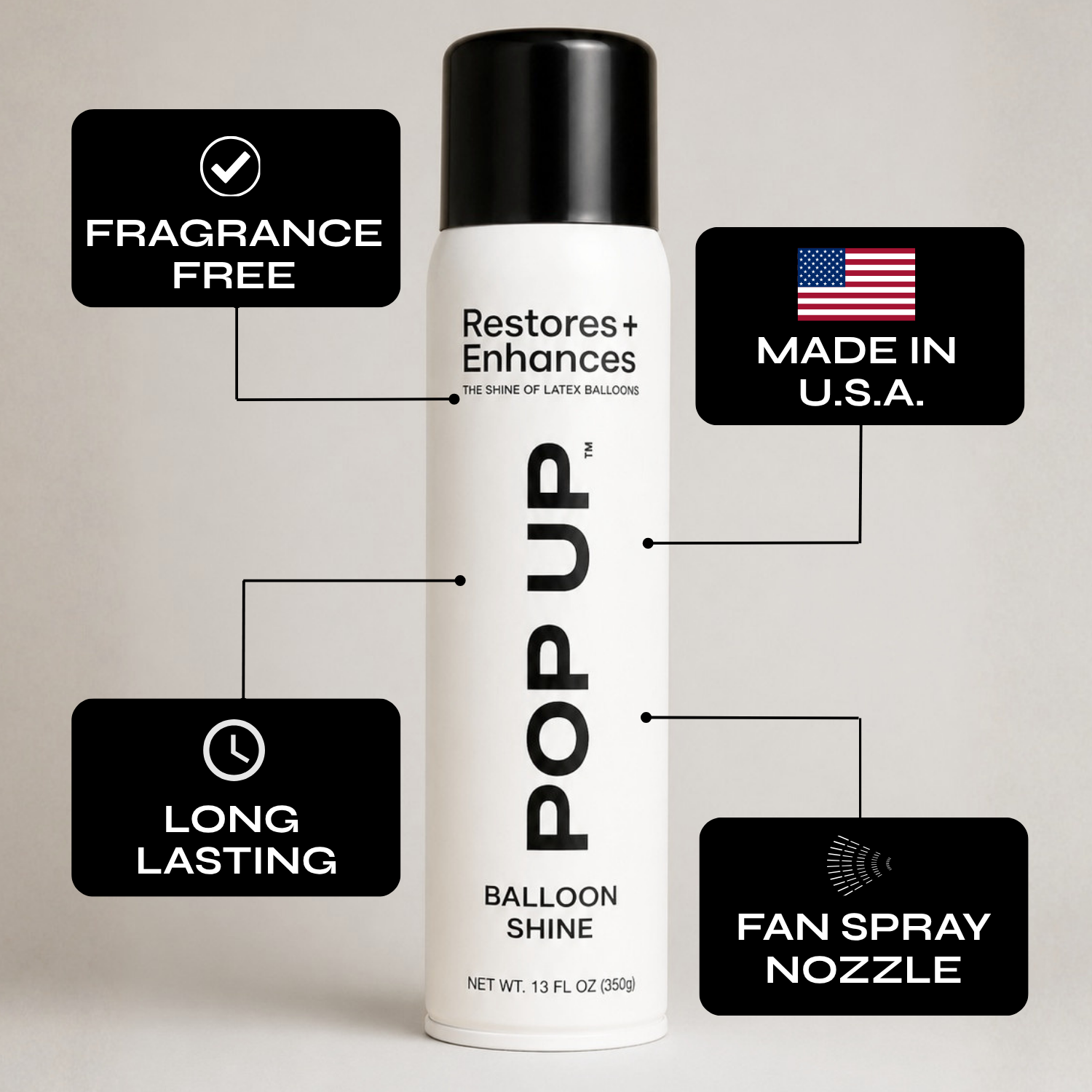 Pop Up BALLOON SHINE Spray
