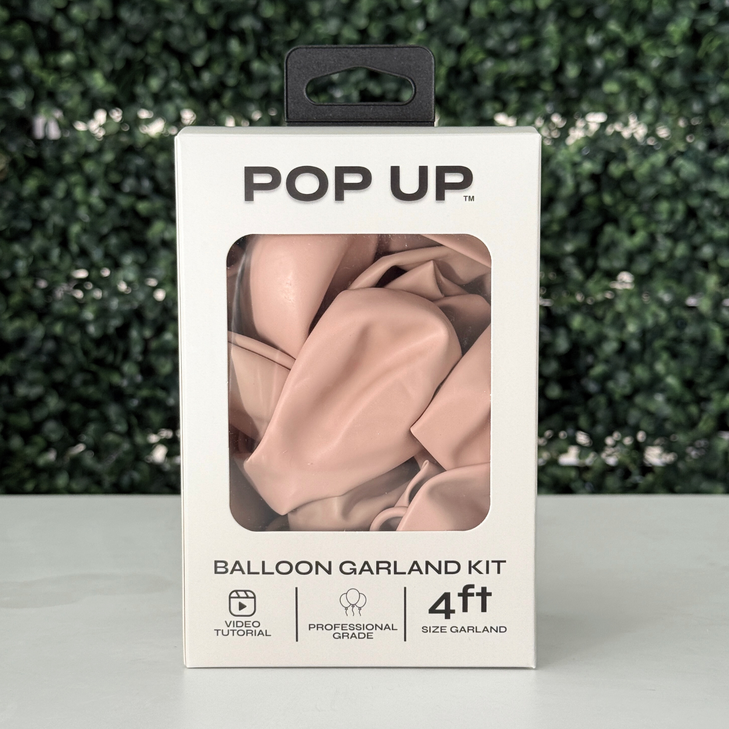 Pop Up Balloon Garland Kit, Mix & Match Nude Pink 4ft Professional Grade Latex Balloon Arch
